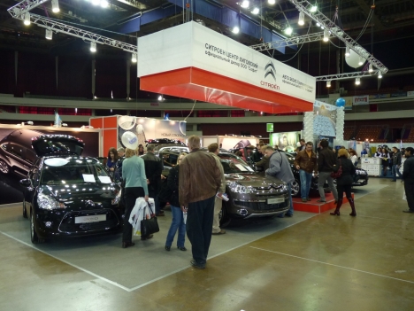 Стенд Citroen на выставке "Мир автомобиля 2010"