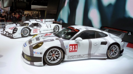 GIMS 2014. Porsche 919 Hybrid и Porsche 911 RSR