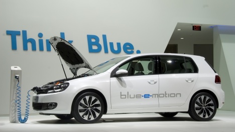 NAIAS. Volkswagen Blue-e-Motion Golf